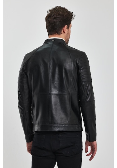 Frank Siyah Deri Mont 001