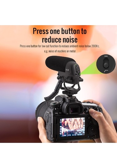 Didadodo Φ10mm Condenser Super-cardioid Mikrofon, 50hz-16khz Frekans, -25db Sensite, 1.5v Aa Pil İle Çalışır Pil Hariç, Yüksek Kalite Ses İzleme,