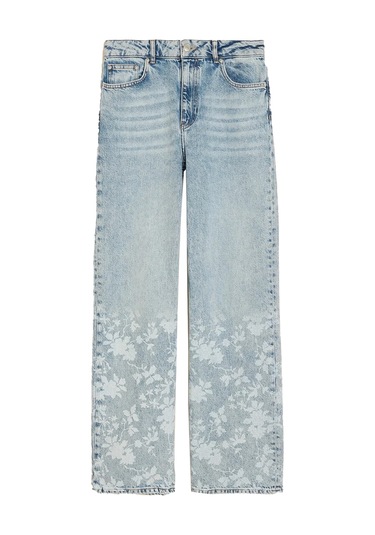 Holzweiler Çiçek Desenli Denim Pantolon Mavi