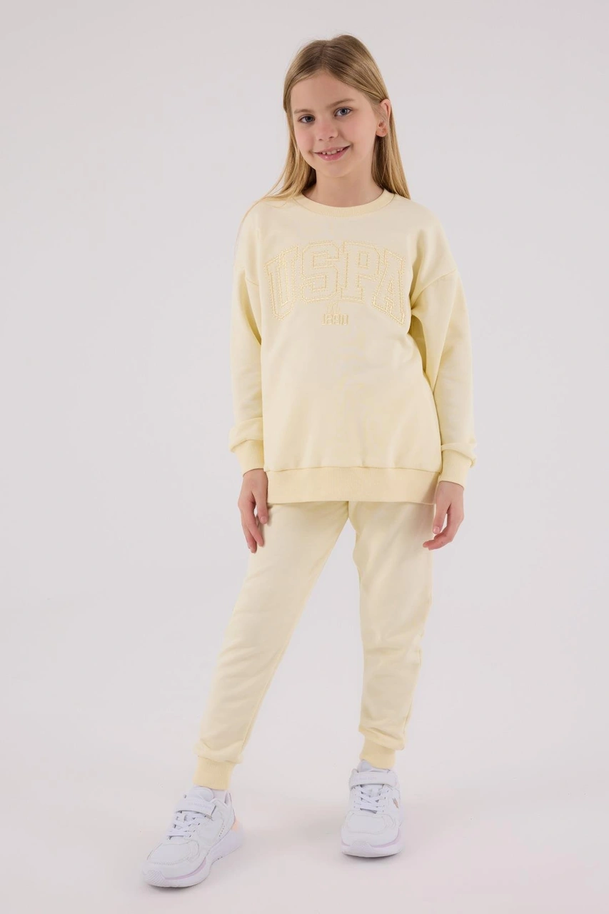 U.s. Polo Assn. Kız Çocuk Eşofman Takımı Limon-1826 Sarı