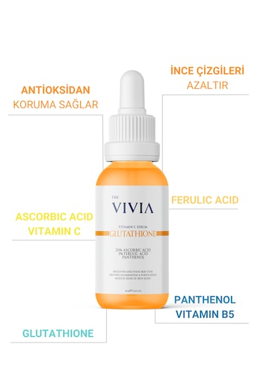 The Vivia Leke Karşıtı Aydınlatıcı Vitamin C Serum 30 ML