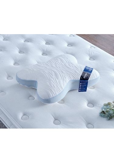 Doqu Visco Kelebek Yastık 055x046 Beyaz