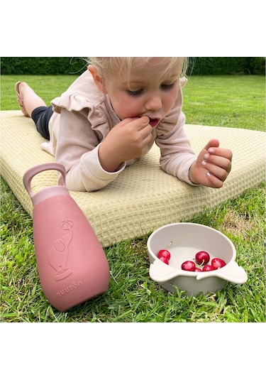 Nuuroo Pax Silikon Pipetli Suluk Mahogany Pembe 350 Ml