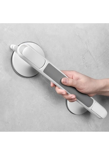 Dashanshop Delmemece Tutamak Beyaz Ağır Hizmat Tipi Banyo Duş Tutacak Beyaz