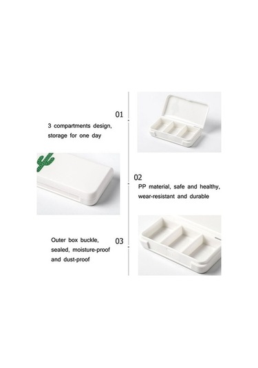 Tongxida 8.3 Dv Bosphorusboutique Taşınabilir Nem Mühürlü Mektup Kutusu Küçük İlaç Bölmeli Gün Geçirmez Mektup