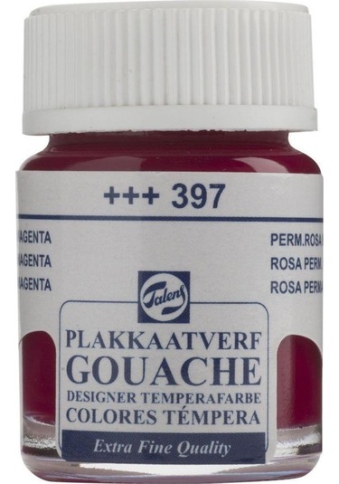 Talens Guaj Boya Cam Şişe 16Ml 397 Permanent Rose Magenta Kırmızı