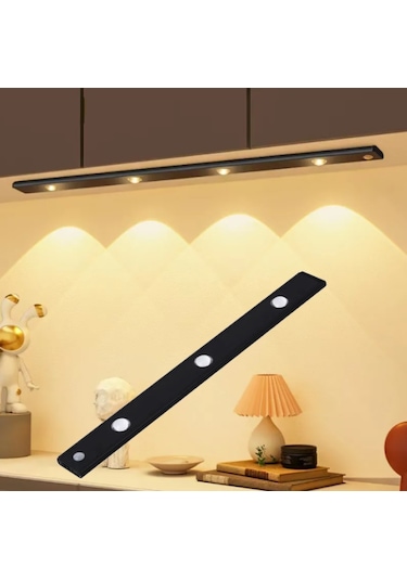 Led Sensörlü Usb Şarjlı Mıknatıslı Taşınabilir Mutfak Gece Lambası 40 CM