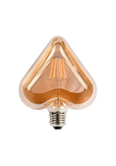 Dekoratif Rustik Led Kalp Ampul 4 Watt E27 Duy