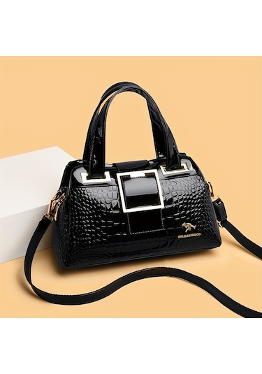 Timsah Desenli Bayan Çanta