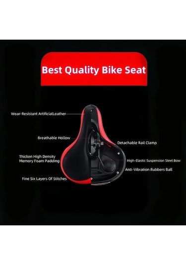 Motion003 Siyah Ve Beyaz Darbe Emici Model Siyah Beyaz Sok Emici Bisiklet Koltuğu Genis Yumusak Kalinlastirilmis Oturma Yastigi Dagin Bisikletleri Icin Rahat Ekipman Altın