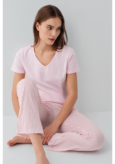 Pierre Cardin Kadın Pembe Pijama Takım Pc9202-s-v1 Pembe