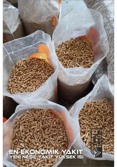 Pelet Sobası Yakıtı %100 Doğal Çam Peleti Yüksek Verim 15 Kg