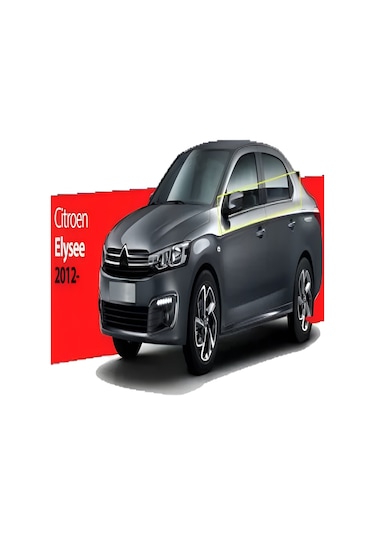 Servetoto Citroen C-Elysee Krom Cam Çıtası 6 Parça P.Çelik 2012 Ve Üzeri