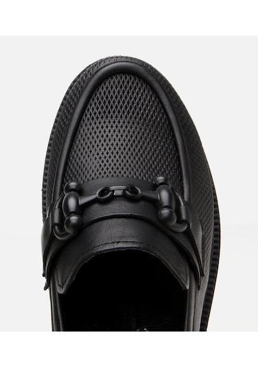 Hotiç Kadın Deri Siyah Tokalı Klasik Loafer 01ayh306690a100 Siyah