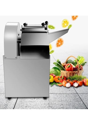 Dalle Elektrikli Çok Fonksiyonlu Meyve Sebze Dilimleme Makinası Gri