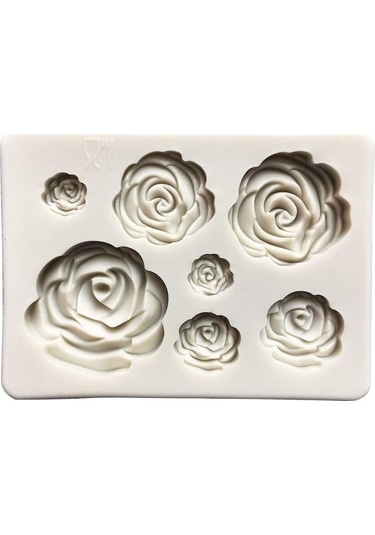 2 Adet Gül Çiçekleri Silikon Kalıpları Kek Çikolata Kalıbı Düğün Pembe