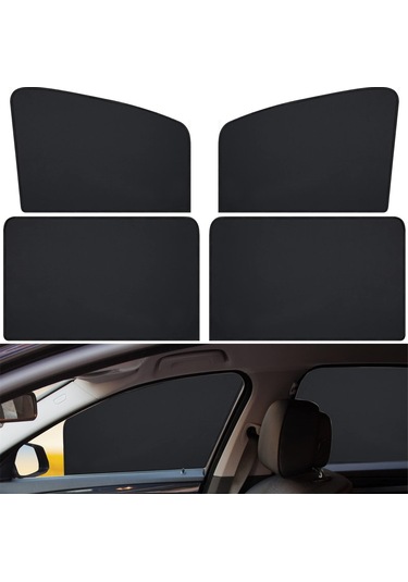 Ximistore9 "manyetik Araç Perdesi - 4'lü Set Uv Koruma Ve Gizlilik Sağlar"