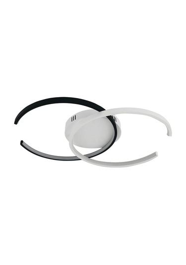 Samsung Ledli Channel Ø45+45cm Tavan Tipi Ledli Avize Siyah - Sarı