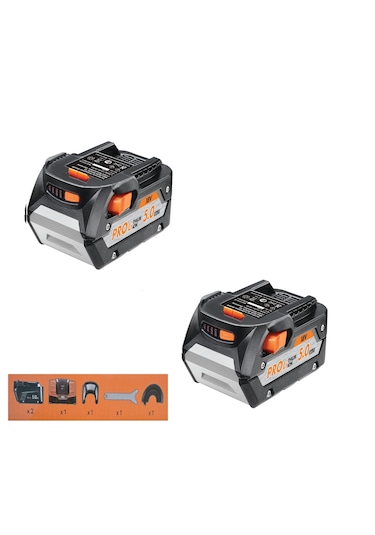 Aeg BEWS18-125BLLI-502C 5.0AH Akülü Kömürsüz Avuç Taşlama 125 MM