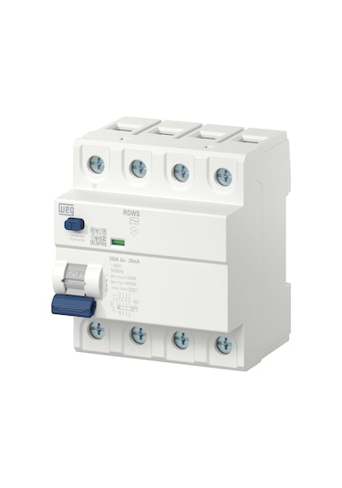 Weg Rdws-ac-30-25-4-d34 3p+n, 25 A, 30 Ma, 6 Ka , Ac Tipi, Kaçak Akım Rölesi