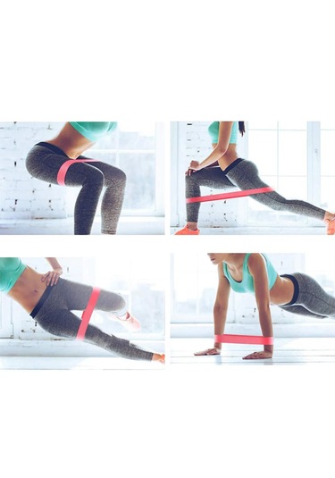 3 Adet Pilates Bandı Plates Egzersiz Direnç Lastiği Seti