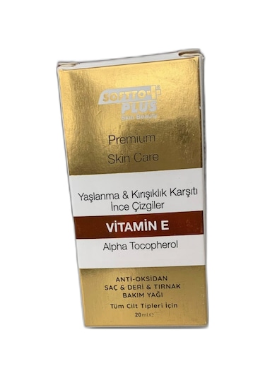 Softto Plus Vitamin E Bakım Yağı 20 ML