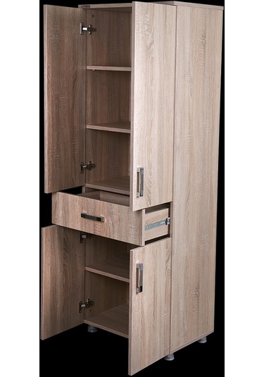 Çok Amaçlı Dolap Hard Parlak Somone Suntalem 4raf 1çekmece Kutu Sevk 180 El Yapım Ahşap