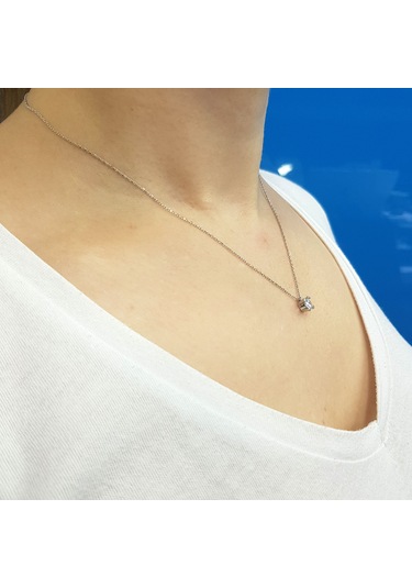 Lova 0,32 Karat Pırlanta Tektaş Kolye - 2040031