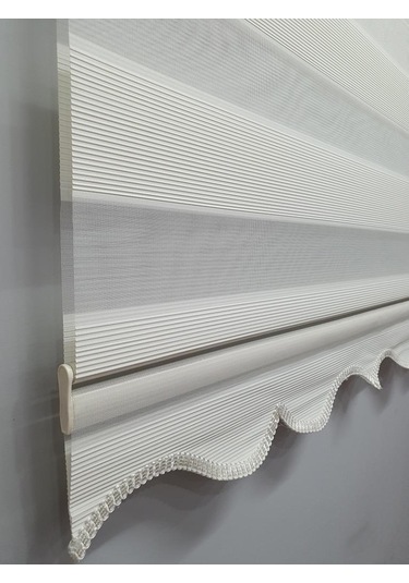 Bbb Mikro Pliseli Stor Zebra Perde Krem Mz484