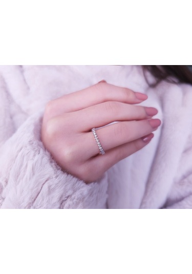 Sirius Pırlanta F Renk 0,15 Karat Pırlanta Yarım Tur Yüzük