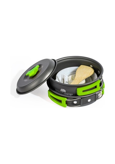 Kamp Tencere Tava Seti Tek Kişilik Çantalı 8 Parça Çok Renkli