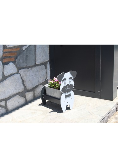 Köpek Saksı Standı Saksı Hediyeli