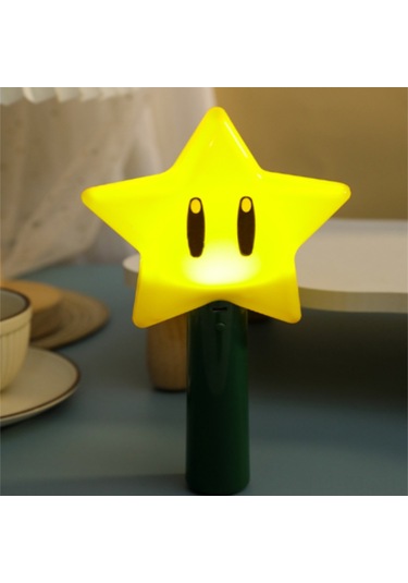 Gajeena Led El Tutan Yıldız Işıklı Sahne Gösteri Requisiti, Dekoratif Gece Lambası Usb Şarj Kablosu Dahil Sarı