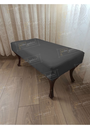 Ayak Ucu Kapı Önü Antre Düz Bench Puf Orta Sehpa Ceviz Ayak 120 45 Beyaz