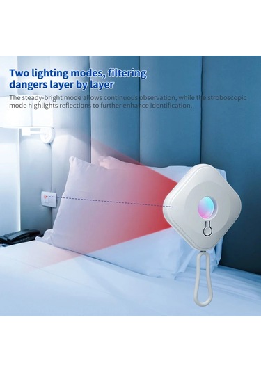 Sones Otel Güvenlik Kamerası Dedektörü Kızılötesi Gözetim Denetçisi Beyaz Beyaz