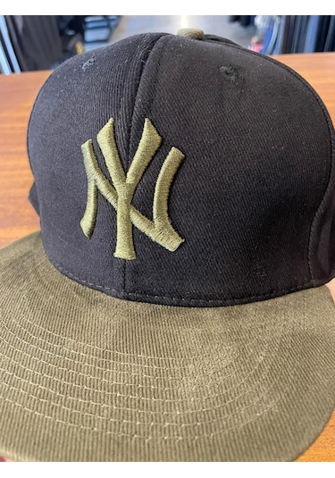 Ny Yankees Hiphop Snapback Rapper Basket Cap Şapka Siyah - Haki