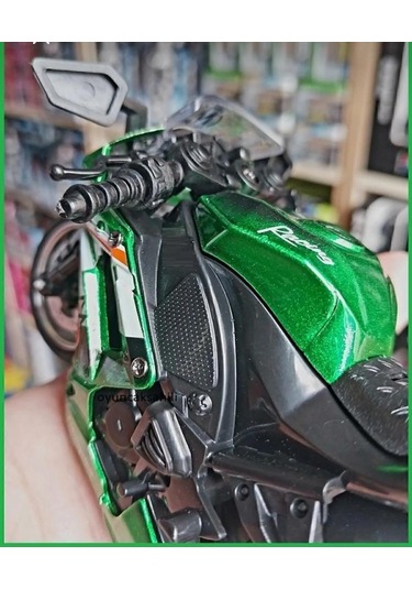 Motor Kavasakı Ninja 250r Oyuncak Motorsiklet Metal Plst Model Çe
