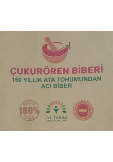 Bilecik Çukurören Acı Cin Biberi Kurutulmuş 3 x 20'li