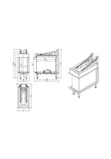 VOURLA 80 EPI CAM AÇIK GAZLI ŞÖMİNE