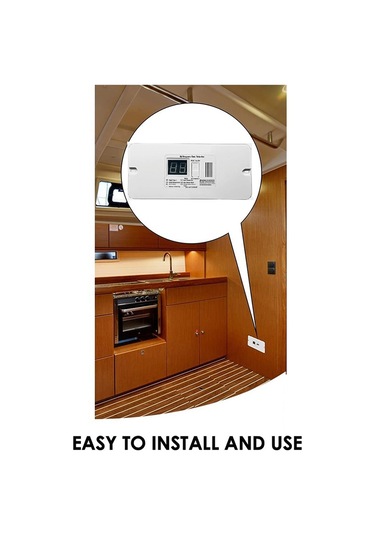 Anjiexun Dijital Rv Propan Gaz Dedektörü Römork, Karavan, Siyah