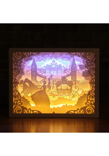 Maiyame 3d Led Kağıt Heykel Lamba: Romantik Noel Dekoru Ve Yatak Odası Aydınlatması Pil Dahil Değil Diğer