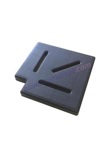 20 Cm Taşma Izgarası Köşe Parçası 90 Siyah