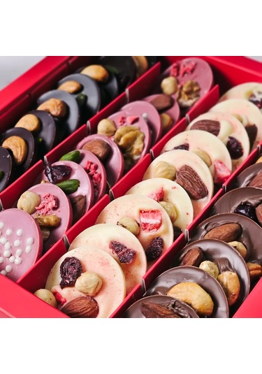 Yuvarlak Kuruyemişli Çikolata