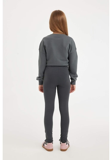 Defacto Kız Çocuk Tayt D6484a8nsar15 Antrasit
