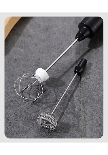 Yifomall Ev İçi Küçük Mini Elektrikli Yumurta Çırpıcı, Otomatik Akşam/ Krema Karıştırıcı, Pastane Fırınlama Aleti Siyah, Çift Başlı Diğer