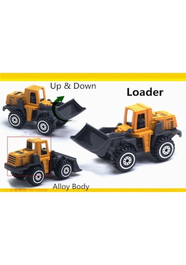 Birlik Oyuncak Alloy Model 1 64 Ölçek 6'lı İnşaat Araçları Seti