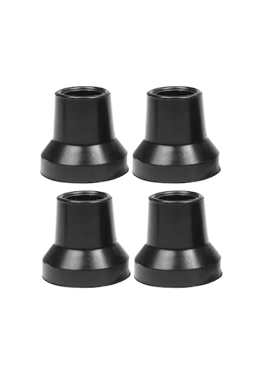 Suntek 4 Adet Koltuk Değneği İpuçları Siyah-16mm-delik