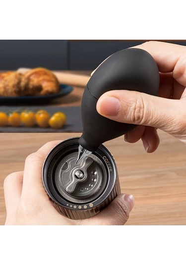 Honeybeeshop 4 Adet Manuel Kahve Cekirdegi Ogutucu Seti Simli Paslanmaz Celik Ogutucu Temizleme Fircasi Hediye Kutusu Ev Ofis Icin Ideal Hediye