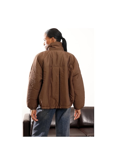 Kahverengi Su İtici Şişme Mont 36862 Kahverengi