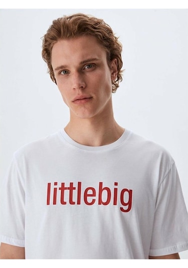 Little Big Ltb Nonama Erkek T-shirt Beyaz